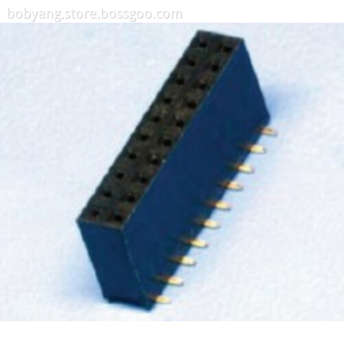 2.54mm Female Header Three Row Angle